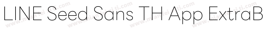 LINE Seed Sans TH App ExtraBold字体转换